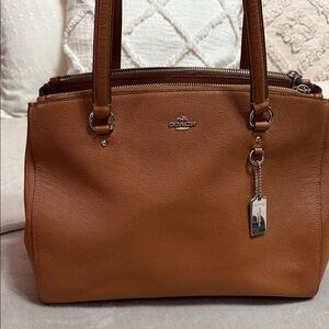 Coach Tan Leather Satchel